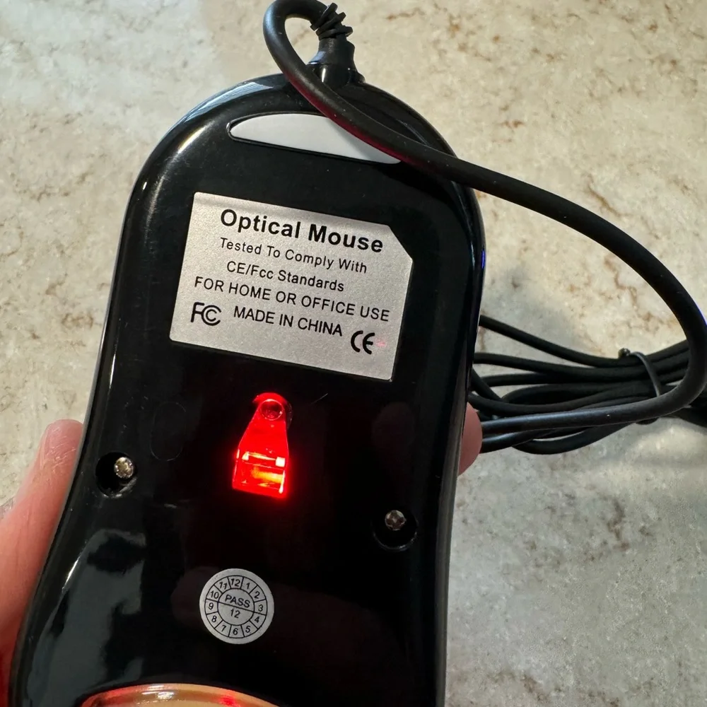 Optical Mouse Black Scorpion